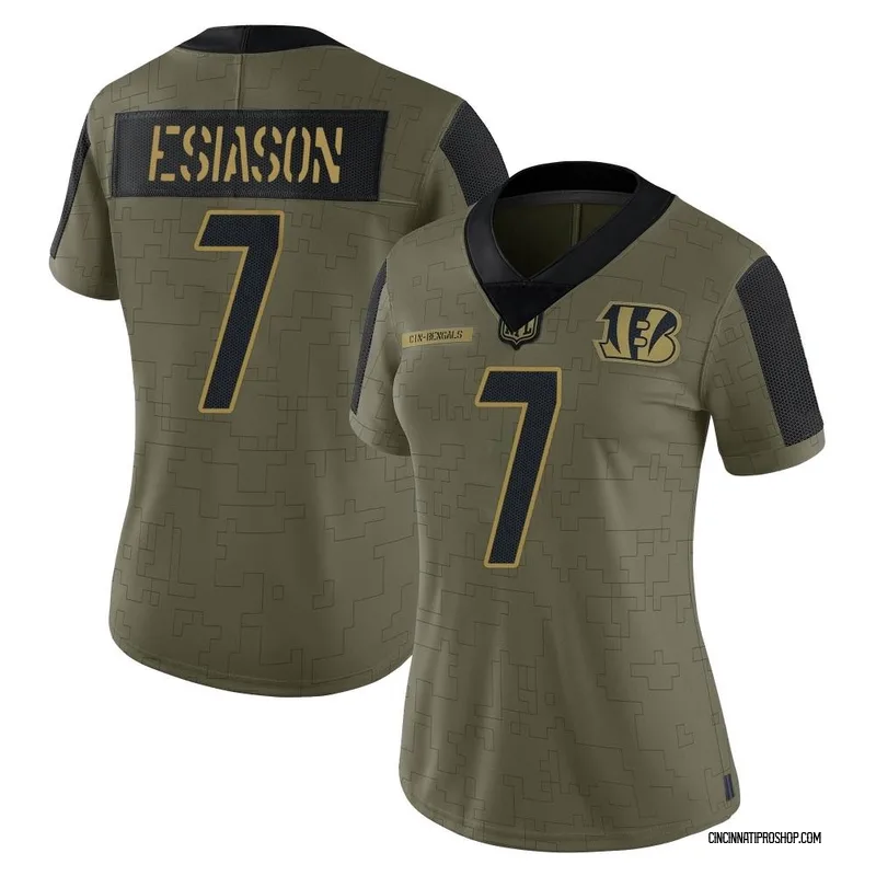 Olive Women's Boomer Esiason Cincinnati Bengals Limited 2021 Salute To  Service Jersey