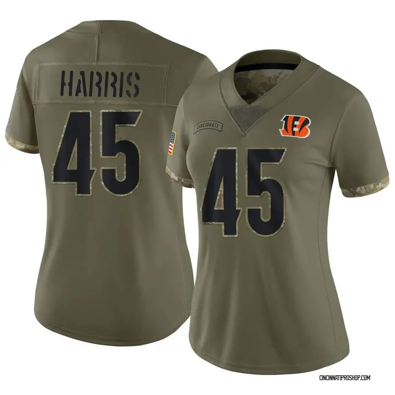 Darien Harris Player Issued & Signed Cincinnati Bengals #45 Nike Dri-Fit XL  Shirt