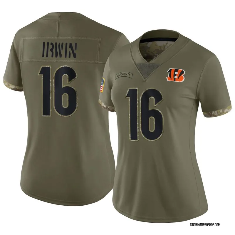 Trenton Irwin Cincinnati Bengals Women's by One Color T-Shirt - Ash