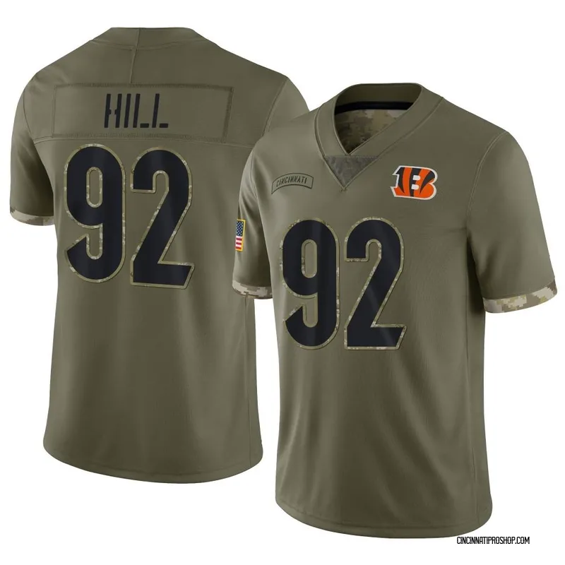 Olive Youth BJ Hill Cincinnati Bengals Limited 2022 Salute To