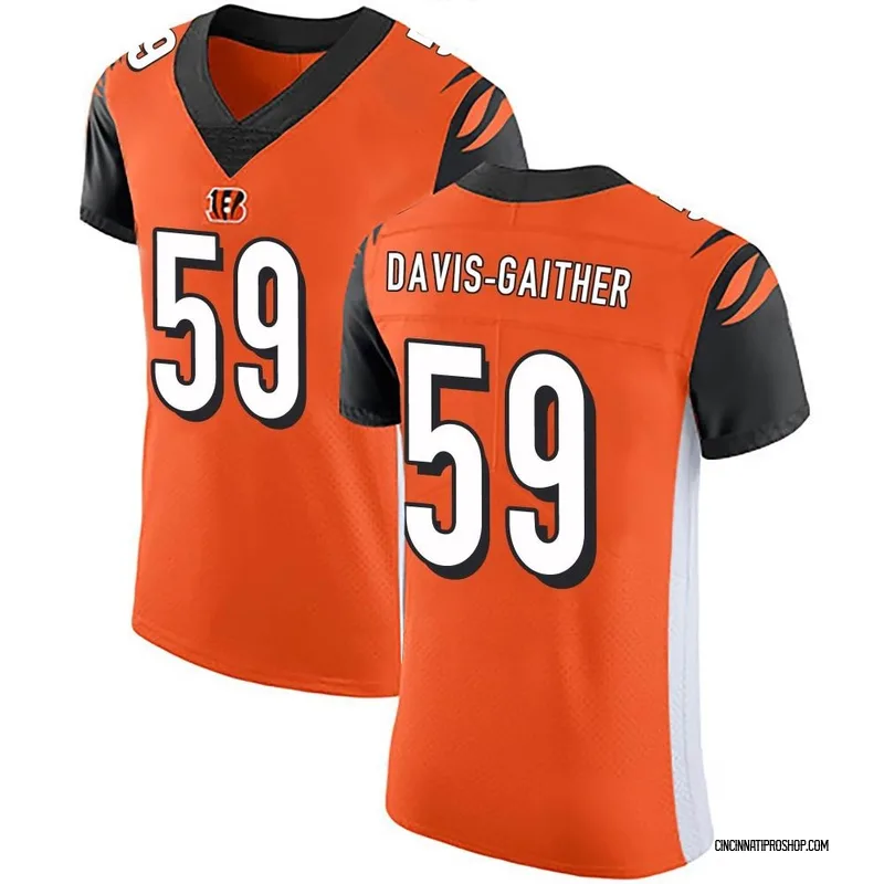 Women's 2021 Cincinnati Bengals #59 Akeem Davis-Gaither Black Alternate  Game Jersey