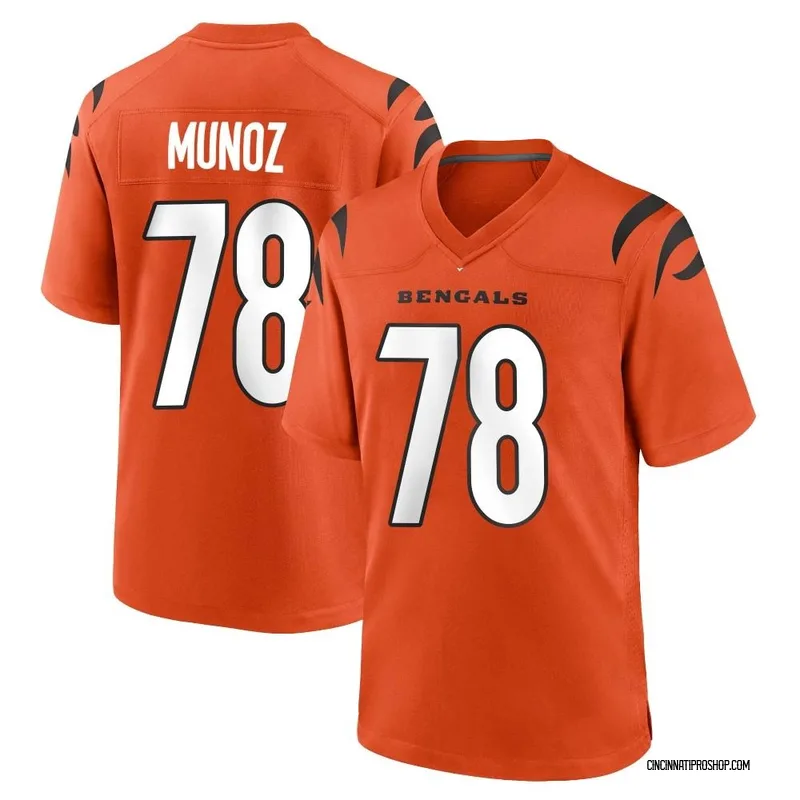 Mitchell & Ness Men's Cincinnati Bengals Anthony Munoz #78 1989 Black  Throwback Jersey