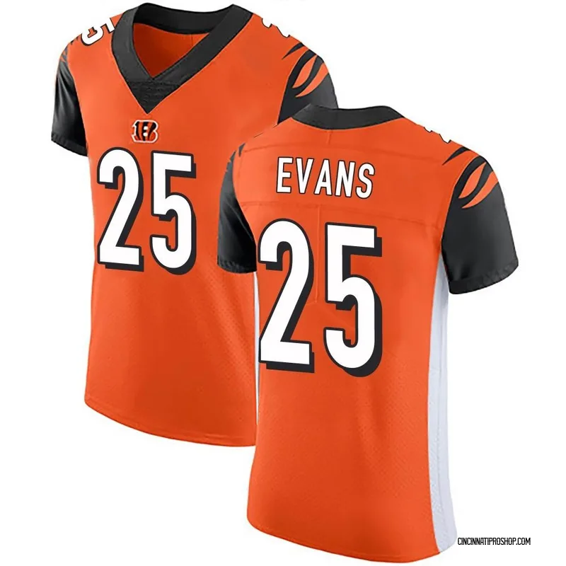 Chris Evans 25 Cincinnati Bengals Super Bowl LVII Men Game Jersey - Bluefink