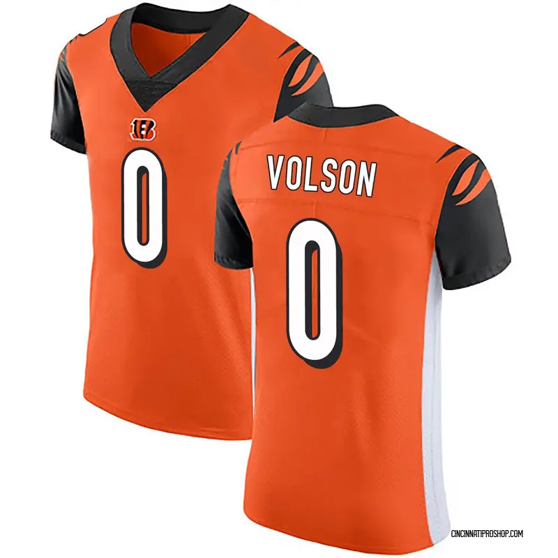 Orange Men's Cordell Volson Cincinnati Bengals Elite Alternate