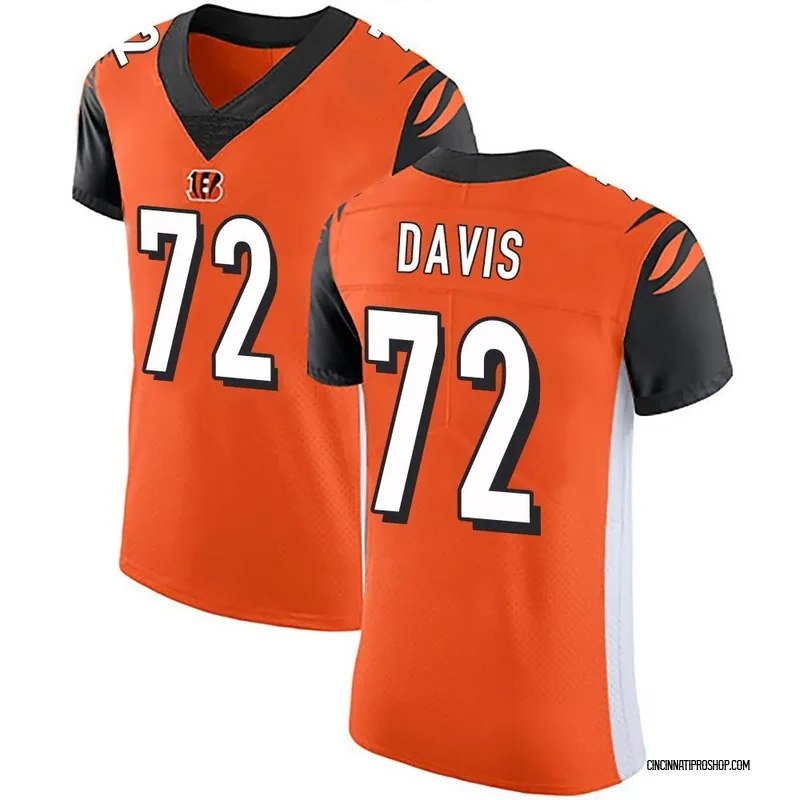 Men's Nike Domenique Davis Black Cincinnati Bengals Game Player Jersey