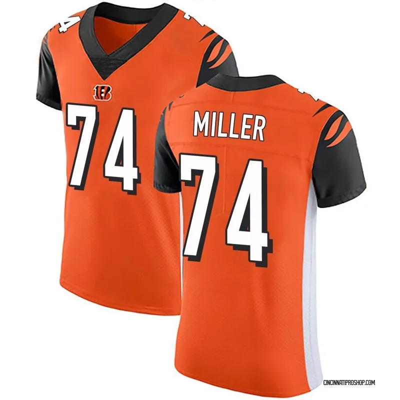 Orange Men's Eric Miller Cincinnati Bengals Elite Alternate Vapor Untouchable Jersey