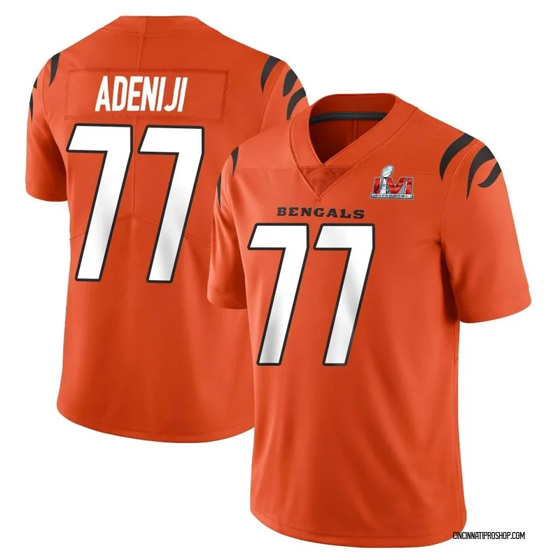 Hakeem Adeniji 77 Cincinnati Bengals Super Bowl LVII Champions Men  Alternate Game Jersey - Orange - Bluefink