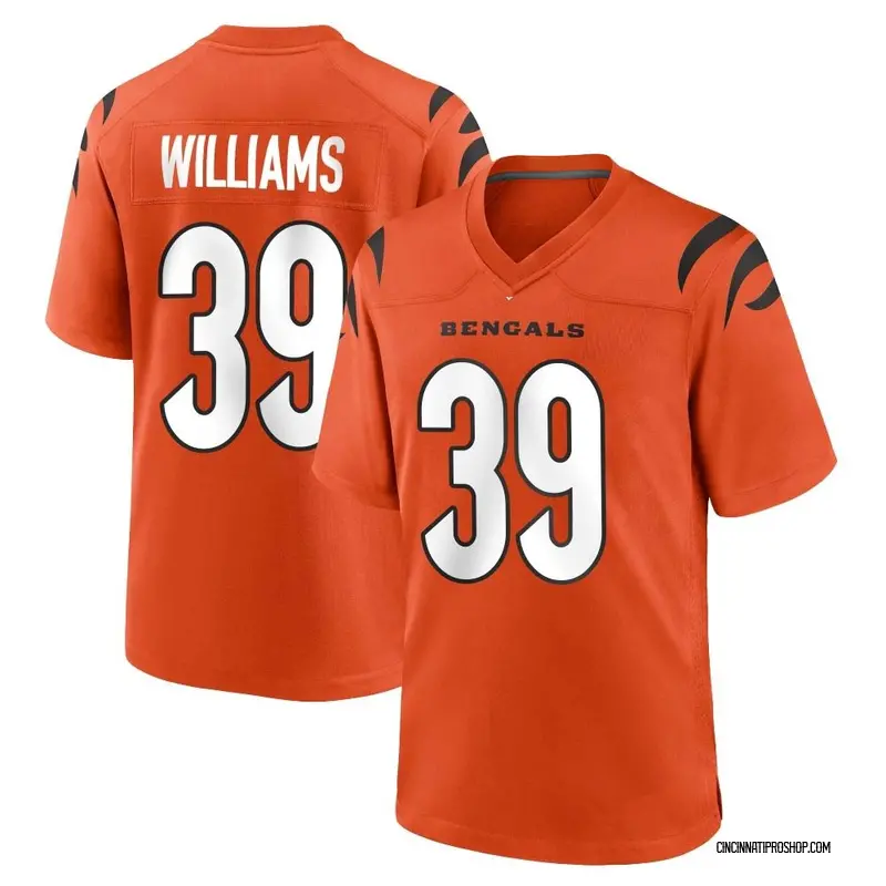 Orange Men's Jarveon Williams Cincinnati Bengals Game Jersey