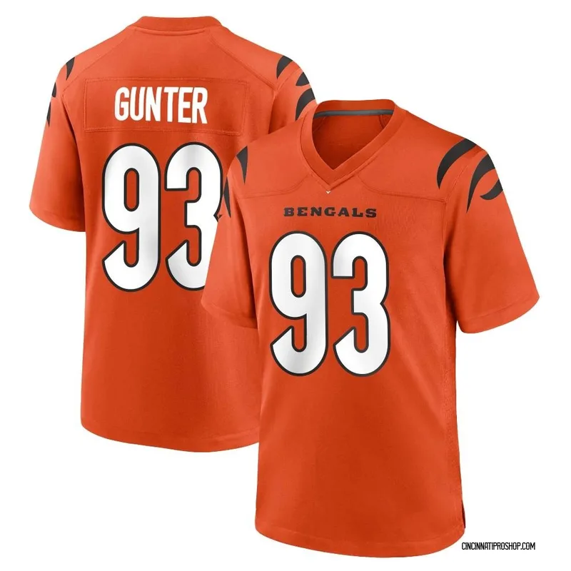 Jeff Gunter Cincinnati Bengals Men's Black Name & Number Logo T-Shirt 