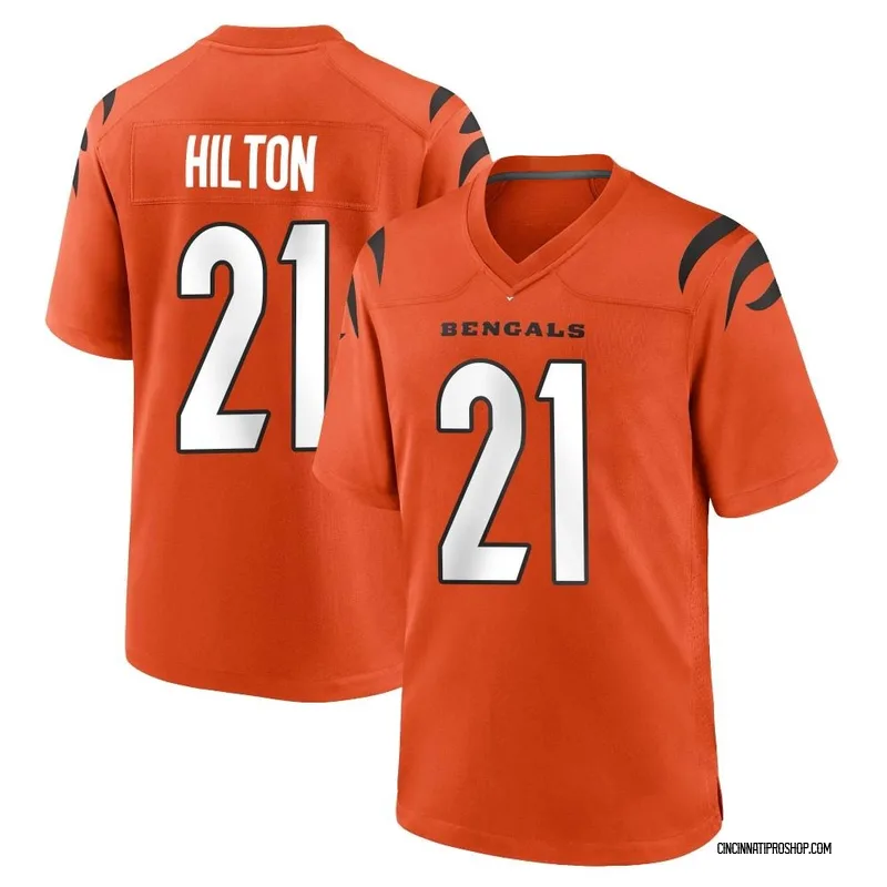 Orange Men's Mike Hilton Cincinnati Bengals Game Jersey