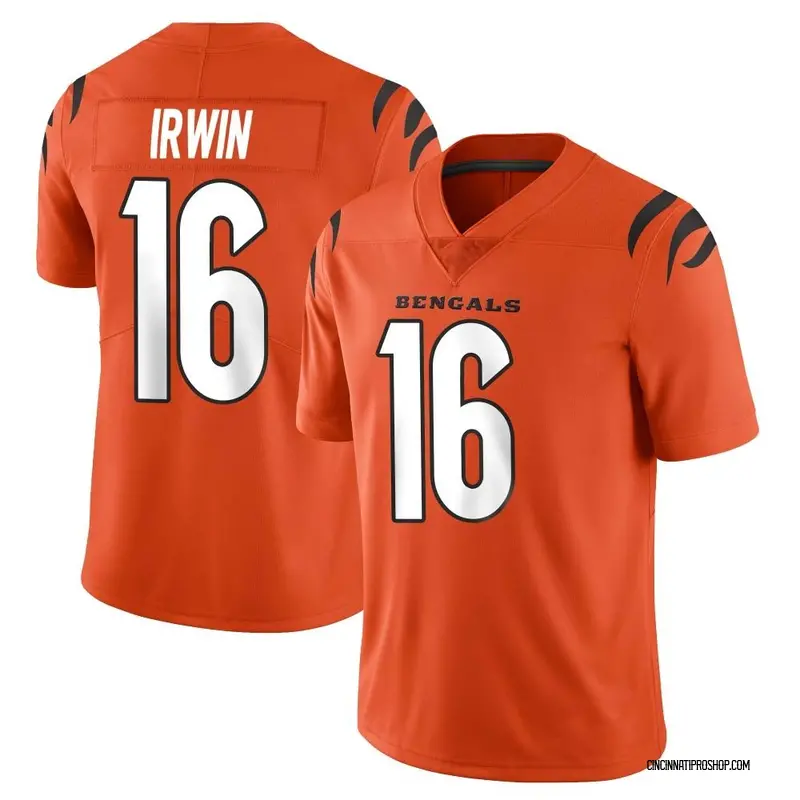 Orange Men's Trenton Irwin Cincinnati Bengals Elite Alternate Vapor  Untouchable Jersey