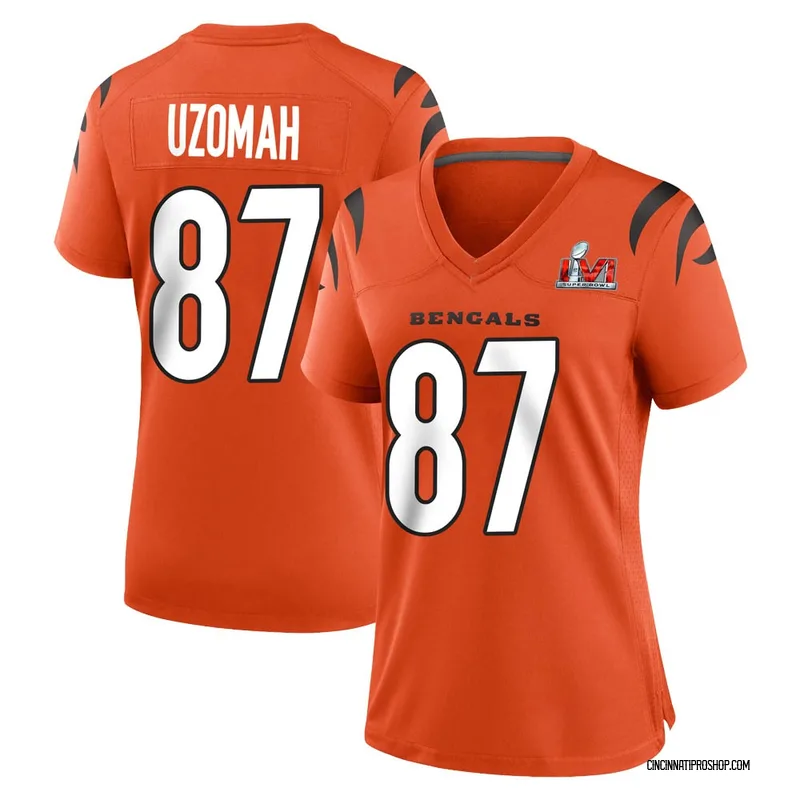 Orange Women's C.J. Uzomah Cincinnati Bengals Game Super Bowl LVI Bound  Jersey