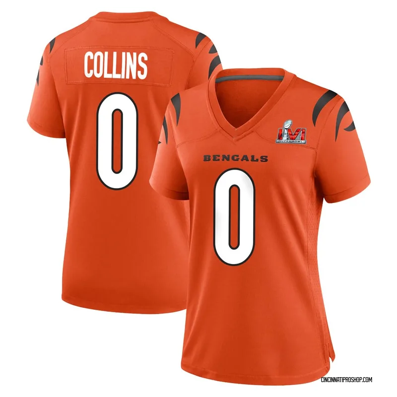 Women's Nike Cincinnati Bengals La'el Collins White Color Rush Super Bowl  LVI Bound Jersey - Legend