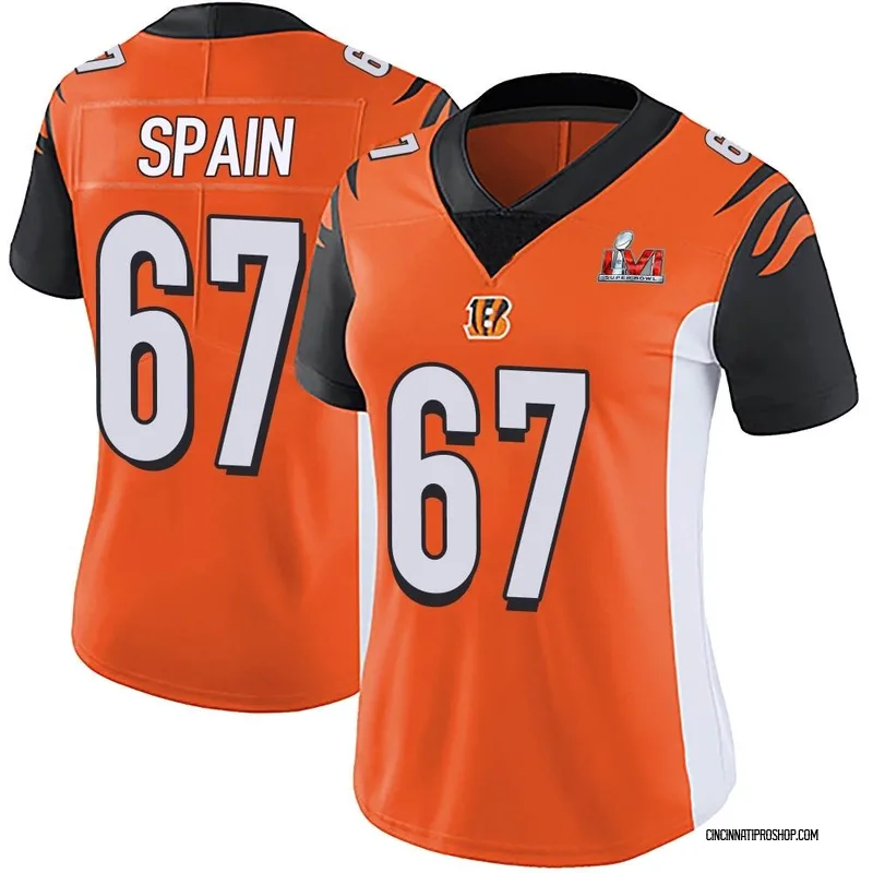 Orange Youth Quinton Spain Cincinnati Bengals Game Super Bowl LVI Bound  Jersey