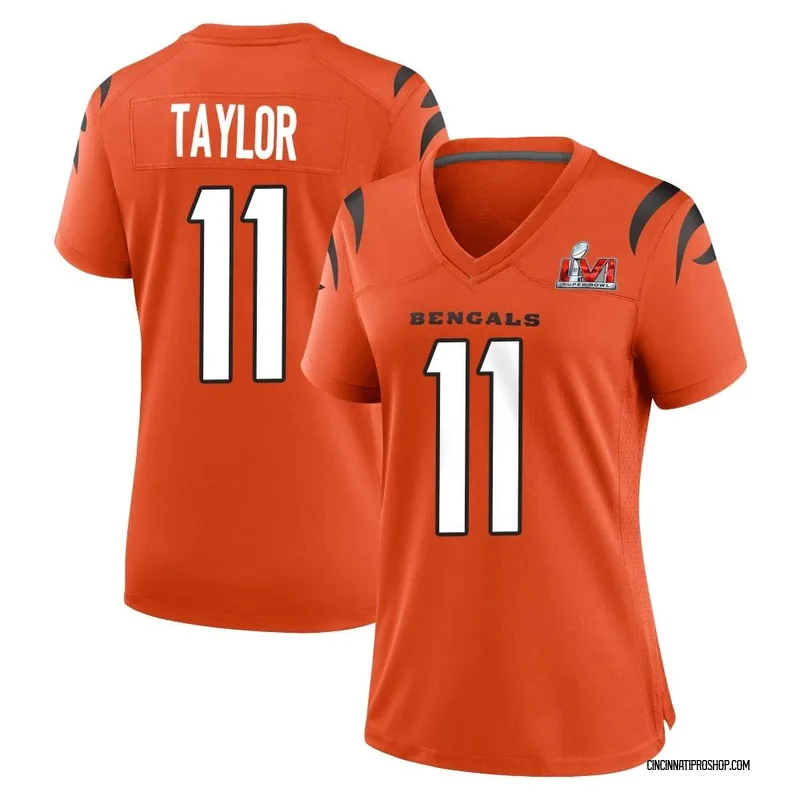 Trent Taylor Cincinnati Bengals Youth Orange Name & Number Logo T-Shirt 