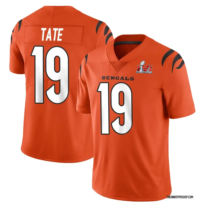 Youth Cincinnati Bengals Auden Tate White Vapor Untouchable Super Bowl LVI Bound  Jersey Limited