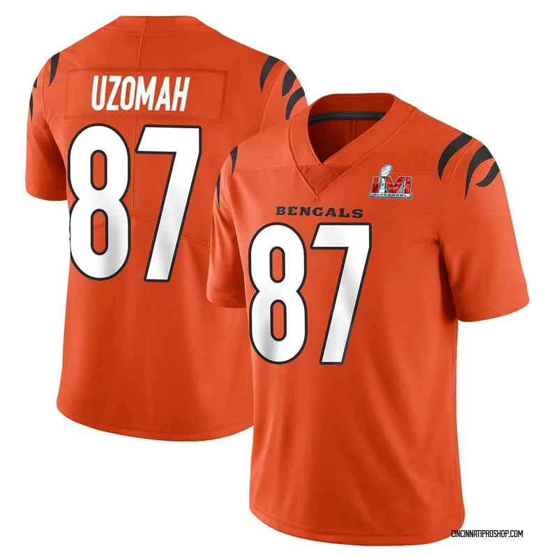 White Youth C.J. Uzomah Cincinnati Bengals Limited Color Rush Vapor  Untouchable Super Bowl LVI Bound Jersey