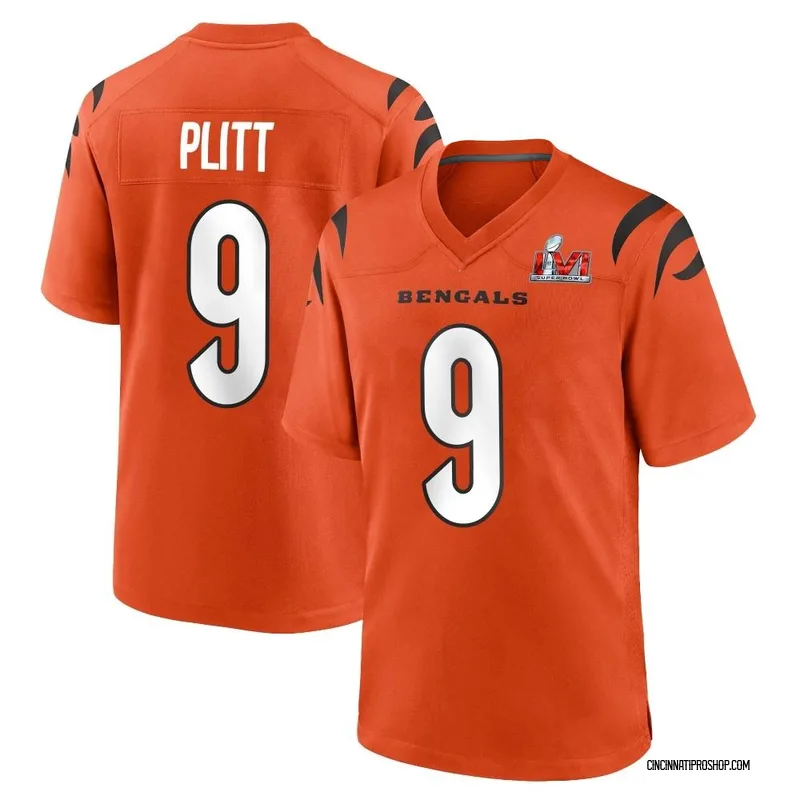 White Men's Drew Plitt Cincinnati Bengals Game Super Bowl LVI Bound Jersey