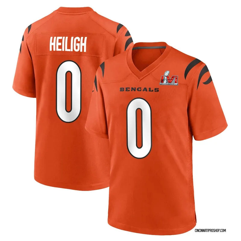 Orange Youth Jaivon Heiligh Cincinnati Bengals Game Super Bowl LVI Bound  Jersey