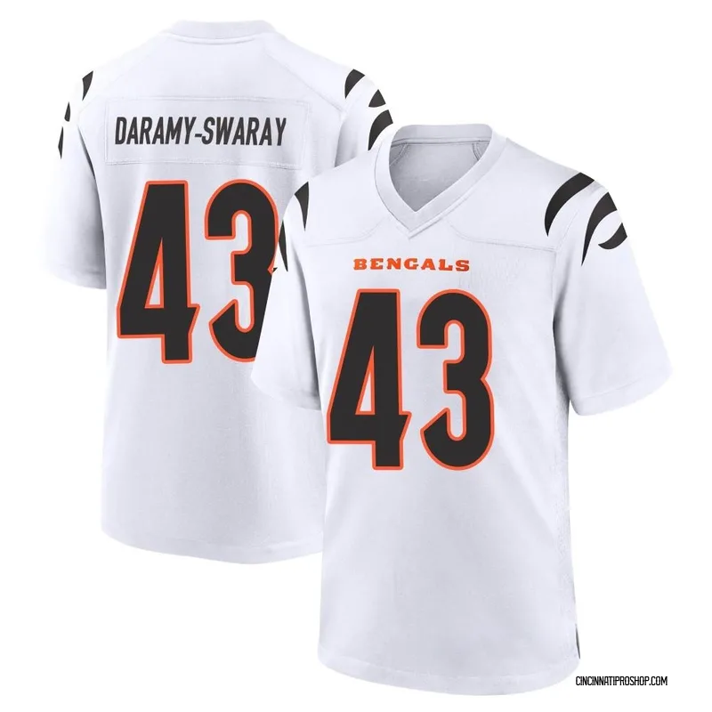 Men's Nike Cincinnati Bengals Abu Daramy-Swaray White Jersey - Game