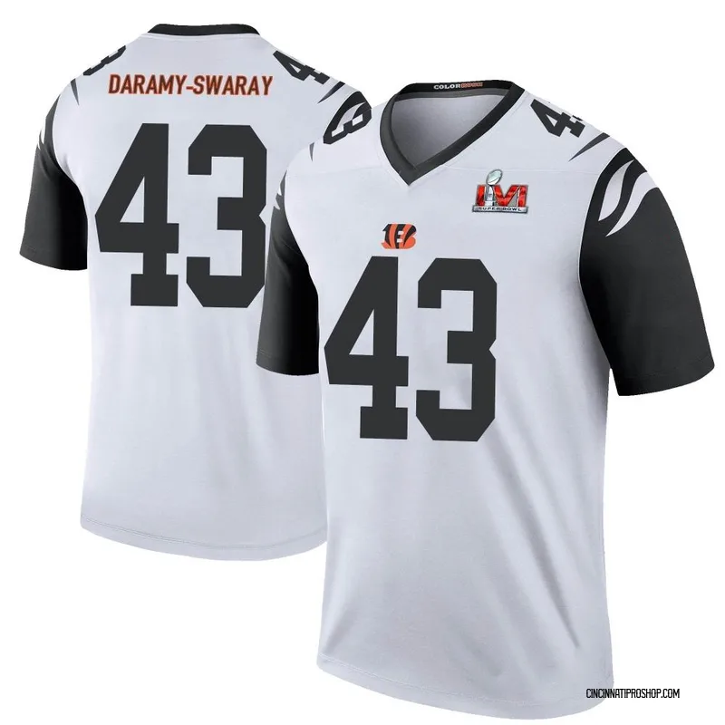 Men's Nike Cincinnati Bengals Abu Daramy-Swaray White Jersey - Game