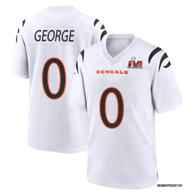 White Men's Allan George Cincinnati Bengals Game Jersey