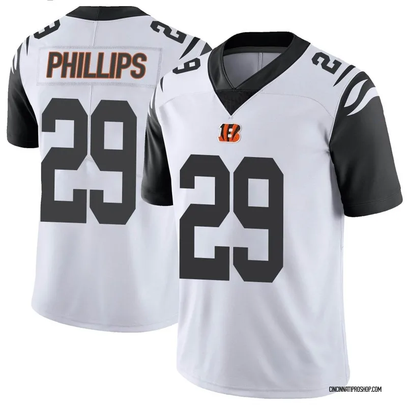 White Youth Antonio Phillips Cincinnati Bengals Game Jersey