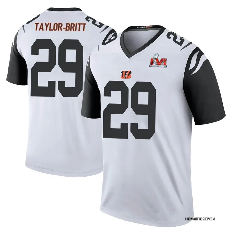 Cam Taylor-Britt Cincinnati Bengals Men's Legend White Color Rush