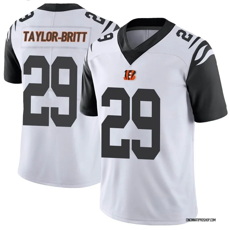 Cincinnati Bengals Cam Taylor-Britt 29 White Vapor Limited Jersey