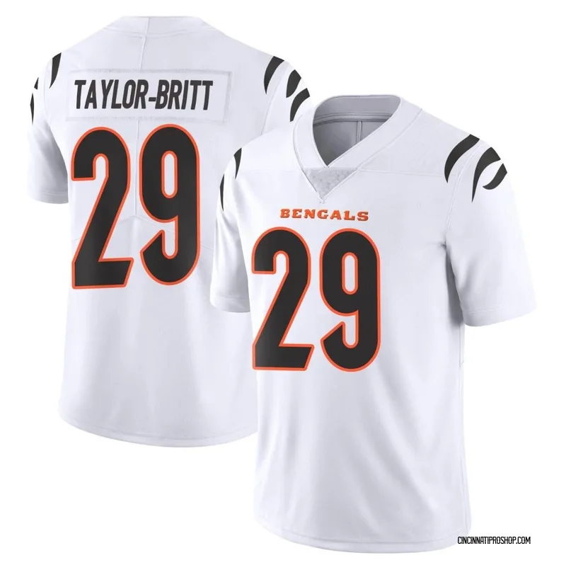 Cincinnati Bengals Cam Taylor-Britt 29 White Vapor Limited Jersey