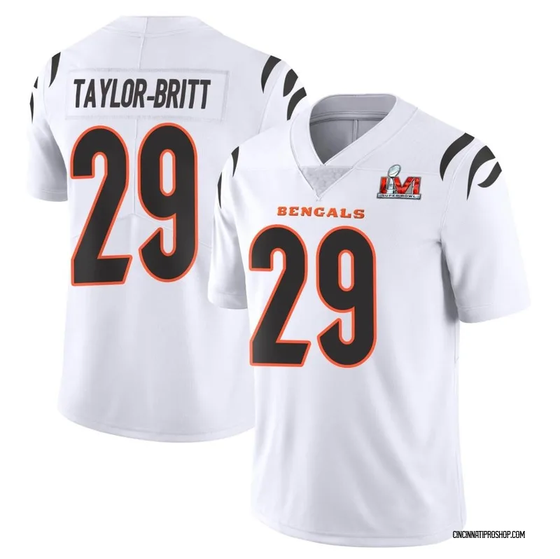 Cincinnati Bengals Cam Taylor-Britt 29 White Vapor Limited Jersey