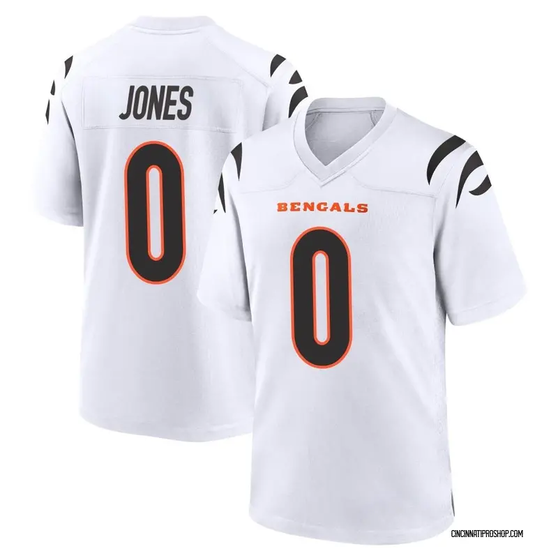 Cincinnati Bengals Nike Game Road Jersey - White - Custom - Mens