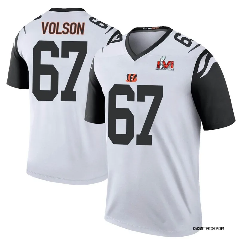 Cordell Volson Cincinnati Bengals Men's Legend White Color Rush T