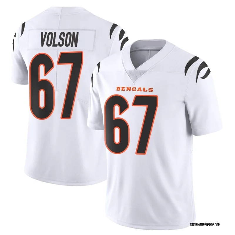 Cordell Volson 67 Cincinnati Bengals White Vapor Limited Jersey - Bluefink