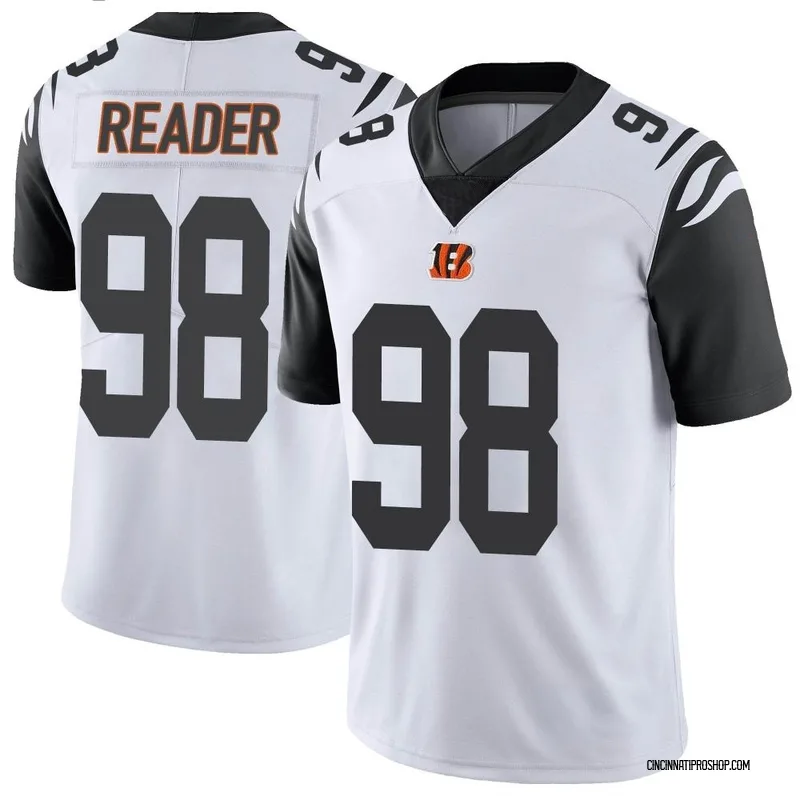 D.J. Reader 98 Cincinnati Bengals Super Bowl LVII Men Game Jersey- White -  Bluefink