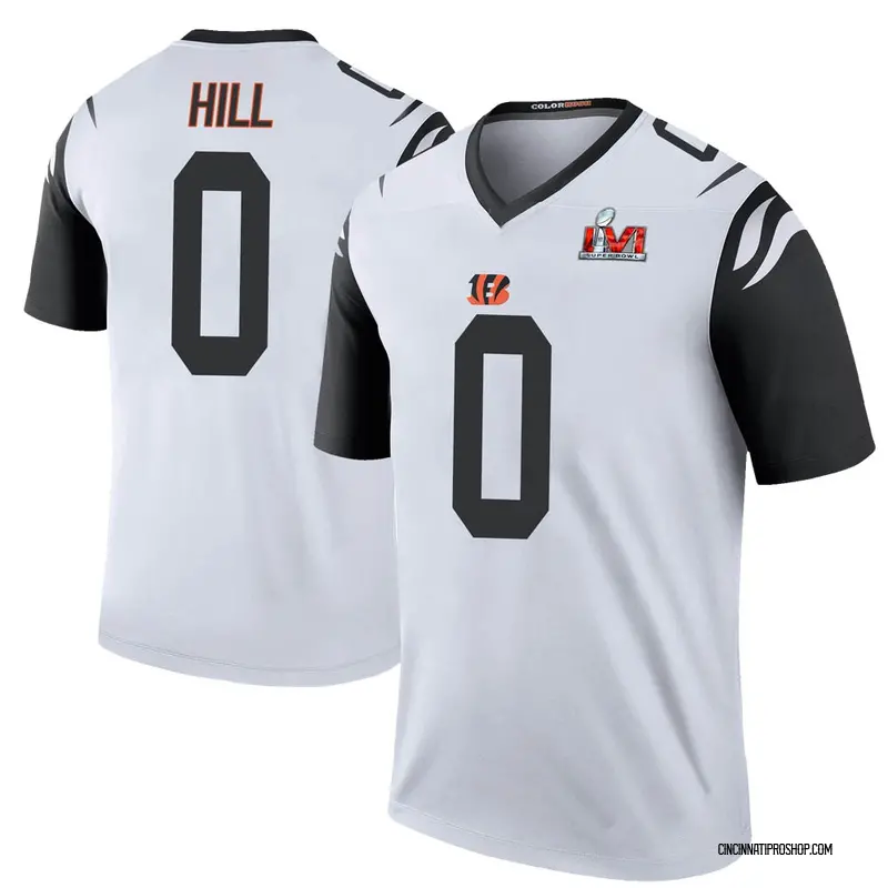 Men's Nike Black Cincinnati Bengals Super Bowl LVI Game Custom Jersey