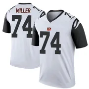 White Men's Eric Miller Cincinnati Bengals Legend Color Rush Jersey