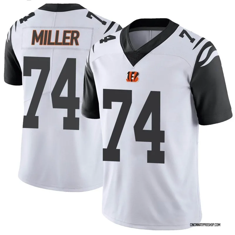 White Men's Eric Miller Cincinnati Bengals Limited Color Rush Vapor Untouchable Jersey