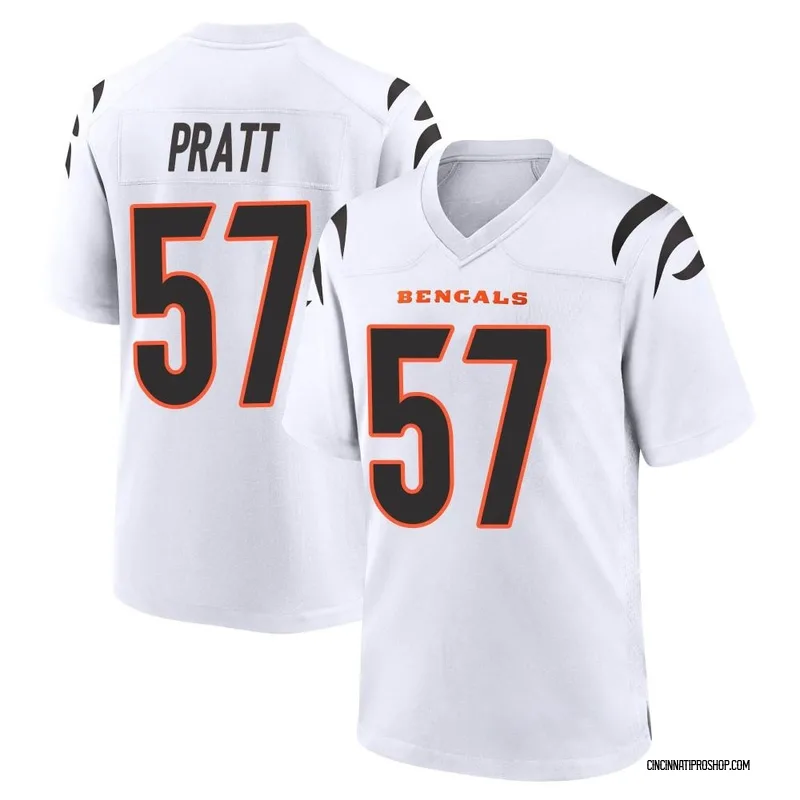 Men's Cincinnati Bengals #57 Germaine Pratt Limited White Rush Vapor  Untouchable 100th Season Football Jersey Size S