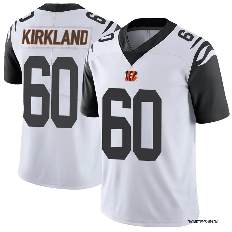 Jaxson Kirkland Men's Nike White Cincinnati Bengals Game Custom Jersey Size: Small