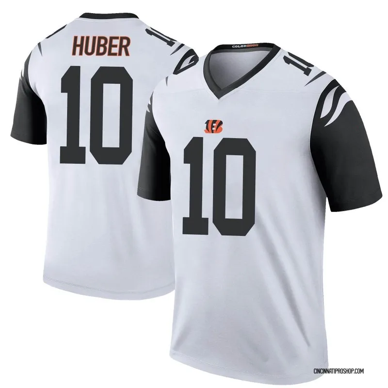 Men's Cincinnati Bengals #10 Kevin Huber Black Team Color Vapor