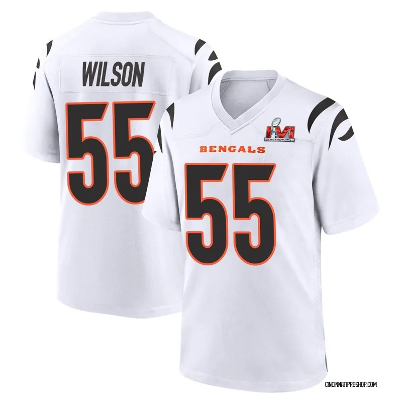 Men's Nike Logan Wilson Black Cincinnati Bengals Player Game Jersey