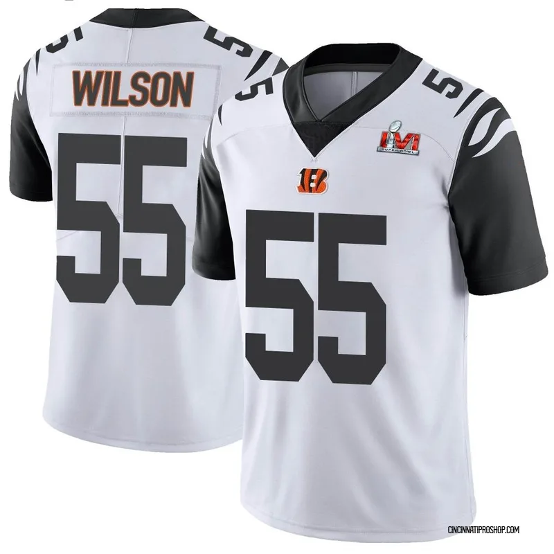 Logan Wilson Jersey Cincinnati Bengals Vapor White Super Bowl Lvi Limited  Jersey