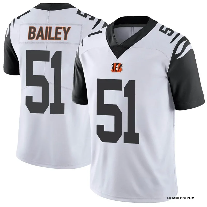 Markus Bailey Game-Worn Jersey from Bengals Win vs. Broncos 12-19-21