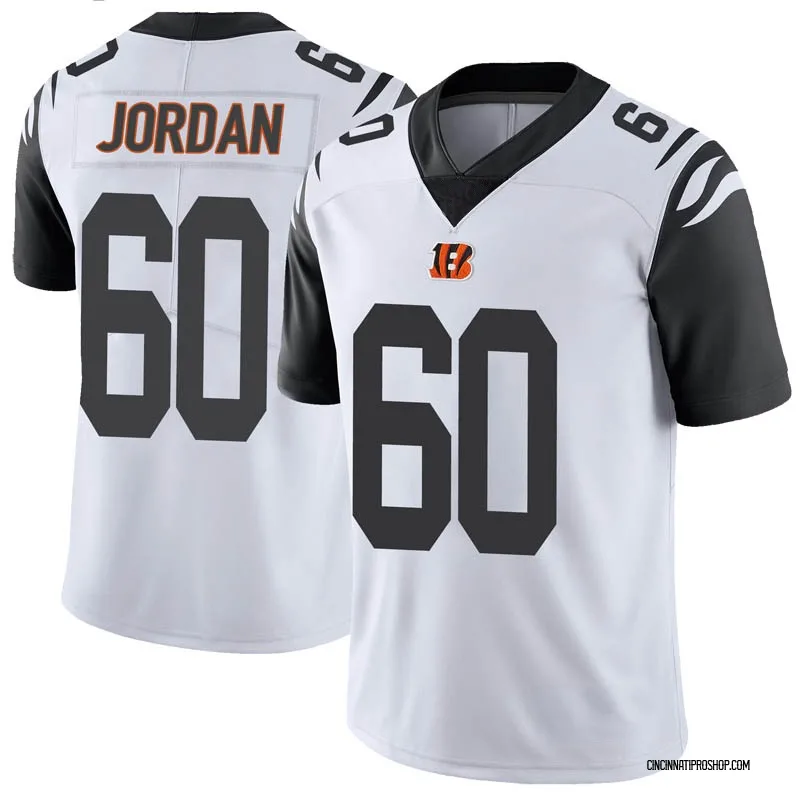 Men's Cincinnati Bengals #60 Michael Jordan Limited White Rush