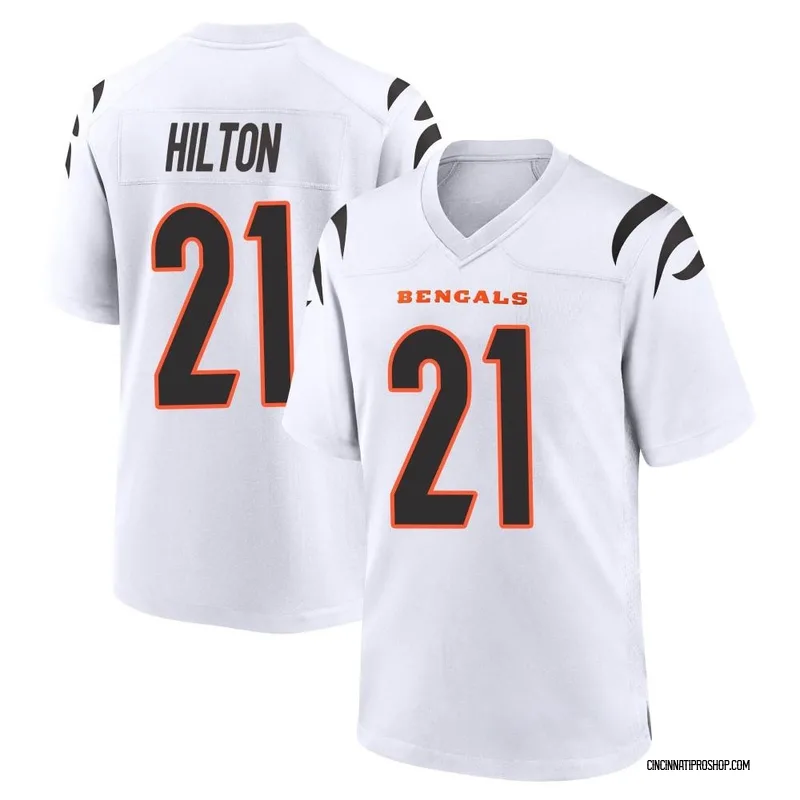 White Men's Mike Hilton Cincinnati Bengals Game Jersey