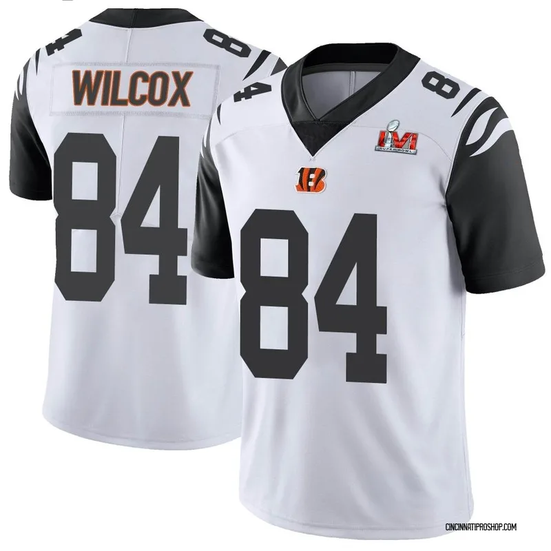 White Youth Mitchell Wilcox Cincinnati Bengals Game Super Bowl LVI Bound  Jersey