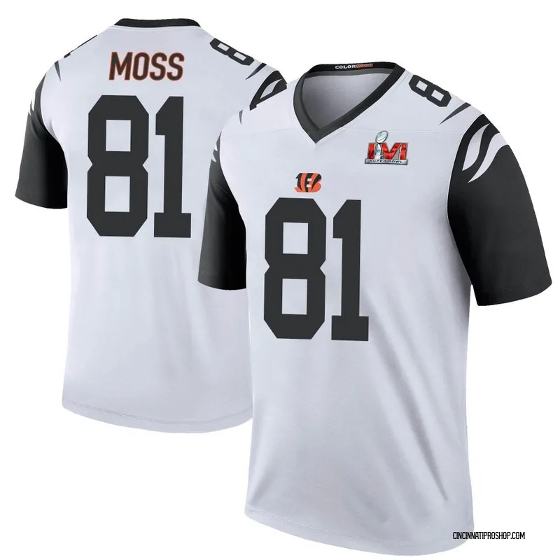 White Youth Thaddeus Moss Cincinnati Bengals Game Jersey