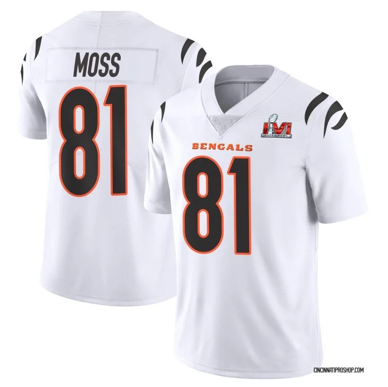 Black Women's Thaddeus Moss Cincinnati Bengals Limited Team Color Vapor  Untouchable Super Bowl LVI Bound Jersey