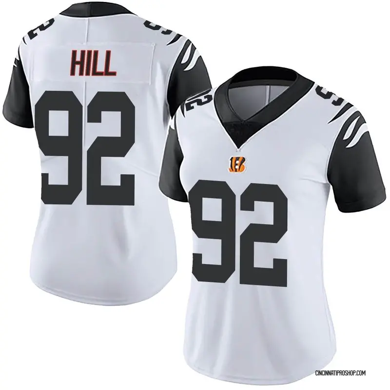 White Men's Custom Cincinnati Bengals Legend Color Rush Jersey